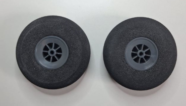 309 Räder 75mm Schaum/leicht grau 2St. CY